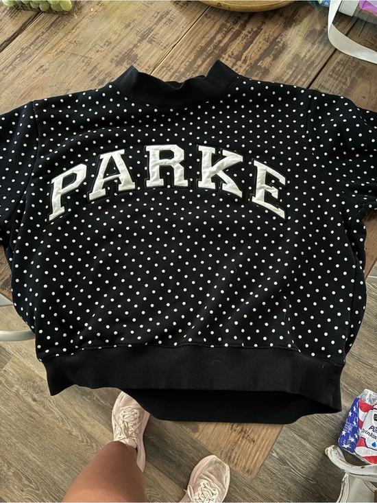 Parke Other - Parker Black Polka Dot Pullover Sweatshirt